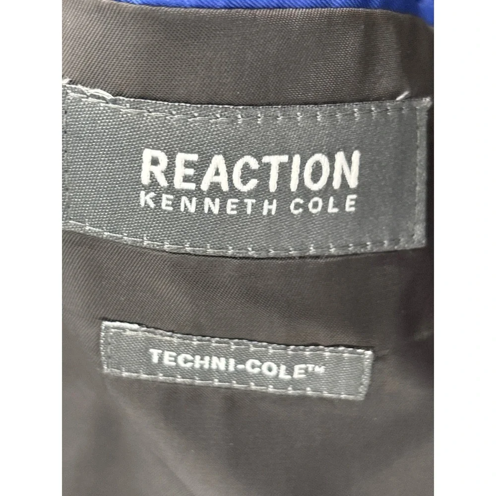 Kenneth Cole Reaction Mens‎ Slim Fit Techni-Cole Flex Suit Gun Metal 38R 30W 32L